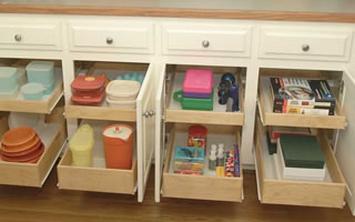 Custom Kitchen Shelving and Drawers