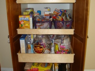 Custom Roll Out Shelving For Pantry
